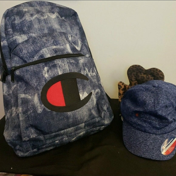 CHAMPION BACKPACK & CHAMPION CAP (UNISEX SET) *NEW*